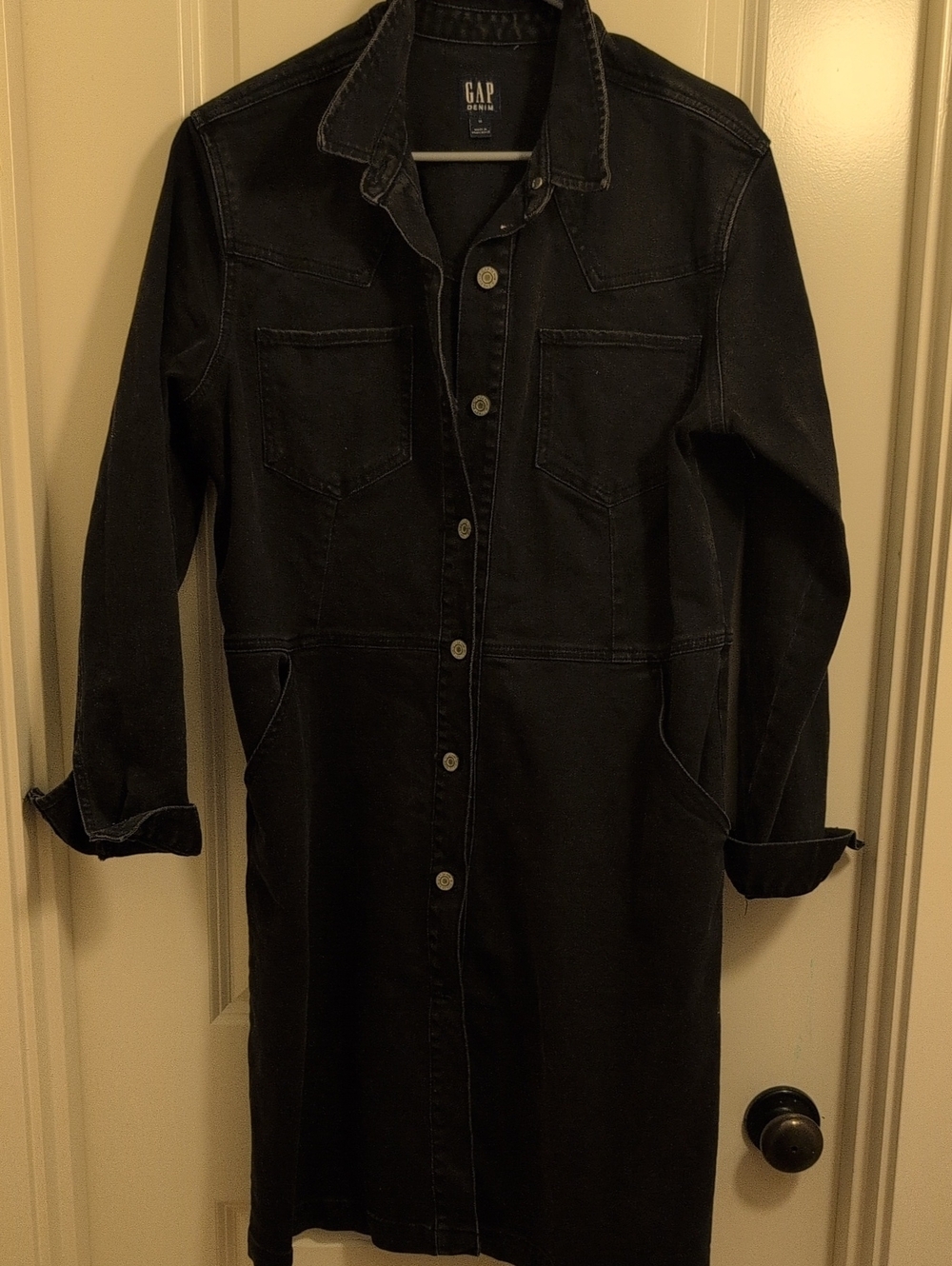 GAP Denim Black Dress, Size 18